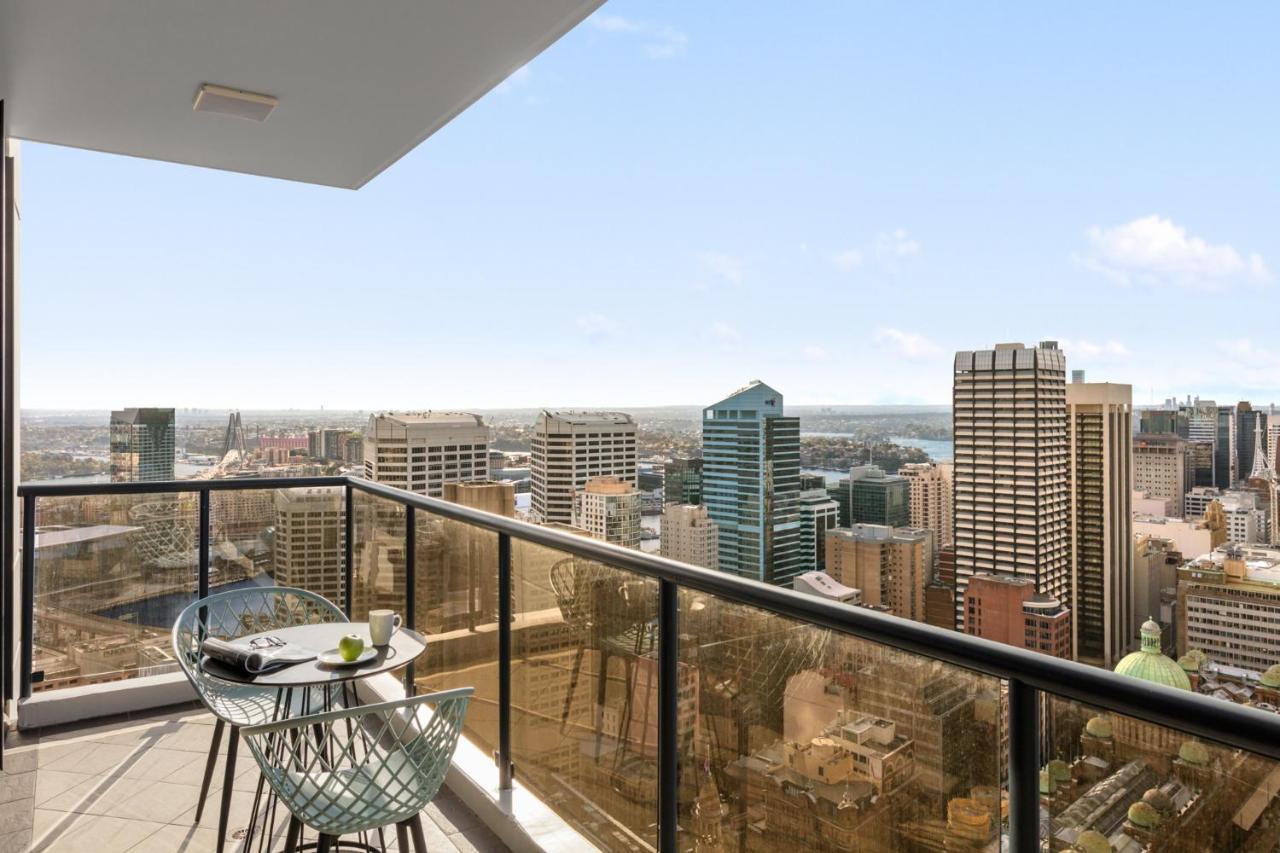 Meriton Suites Pitt Street, Sydney Eksteriør bilde View from the apartment